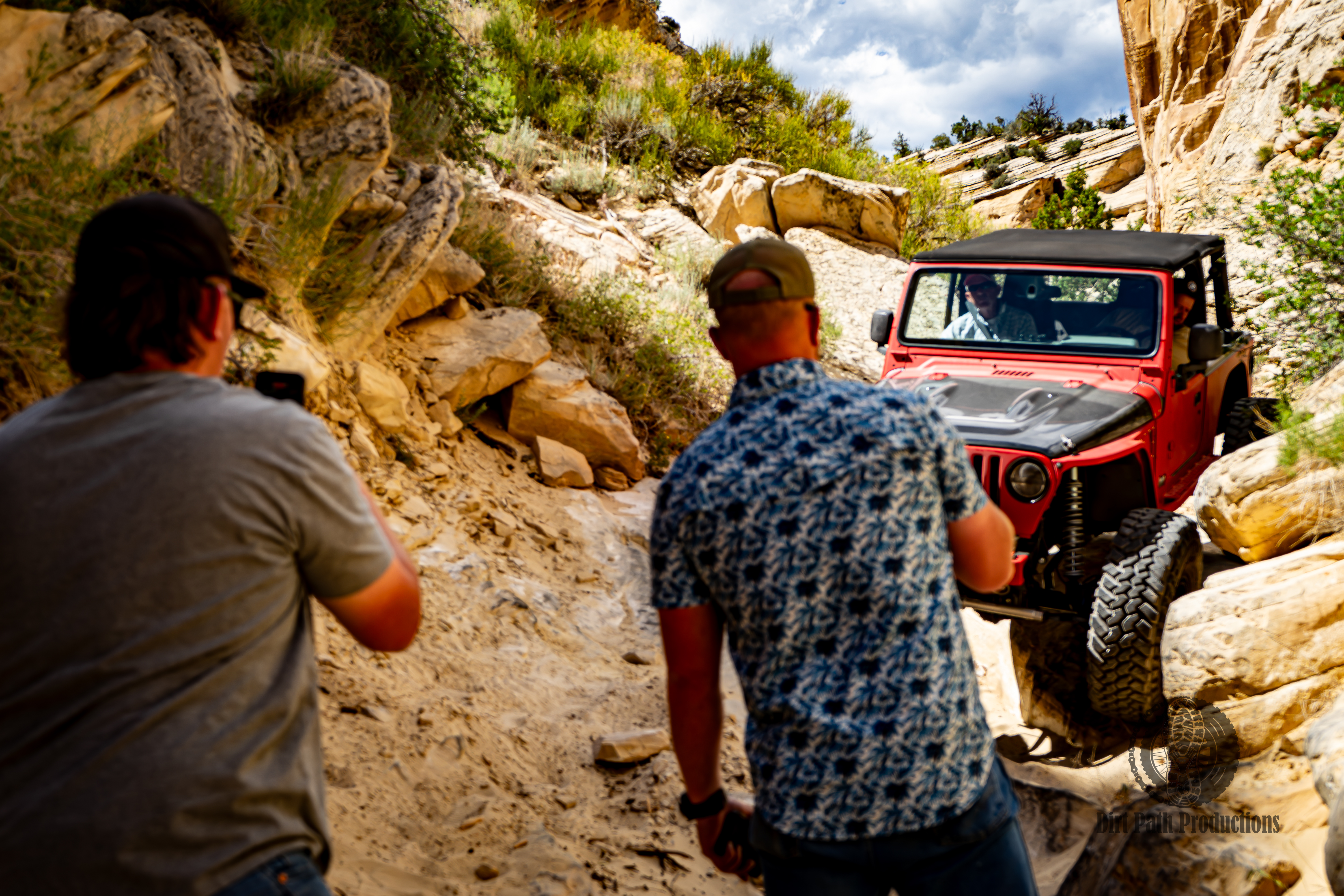 Aerial perspective of off-road trails